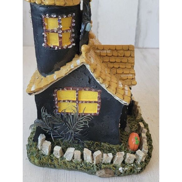 Spookyside Estates fiber optic Dracula Halloween light up house - Picture 13 of 14